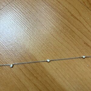 Sterling Silver Necklace with CZ charms